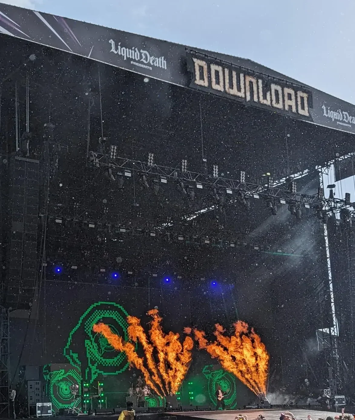 Enter Shikari playing the main stage of Download Festival 2024